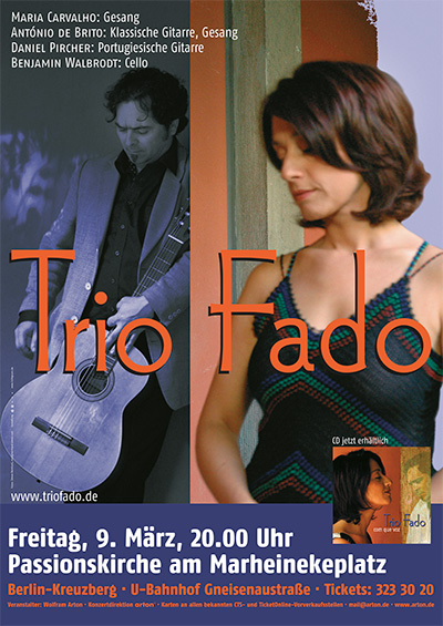 CD Cover von Trio Fado - Com Que Voz