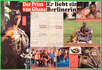 BZ Artikel zu Prinz John aus Ghana