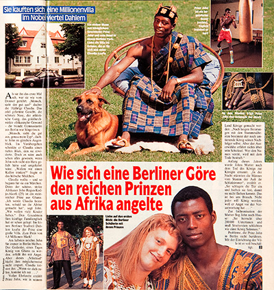 Die Zwei: Artikel zu Prinz John aus Ghana