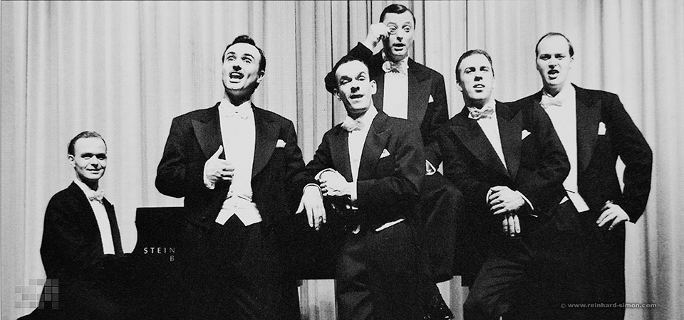 Autogrammkarte der Berliner Comedian Harmonists