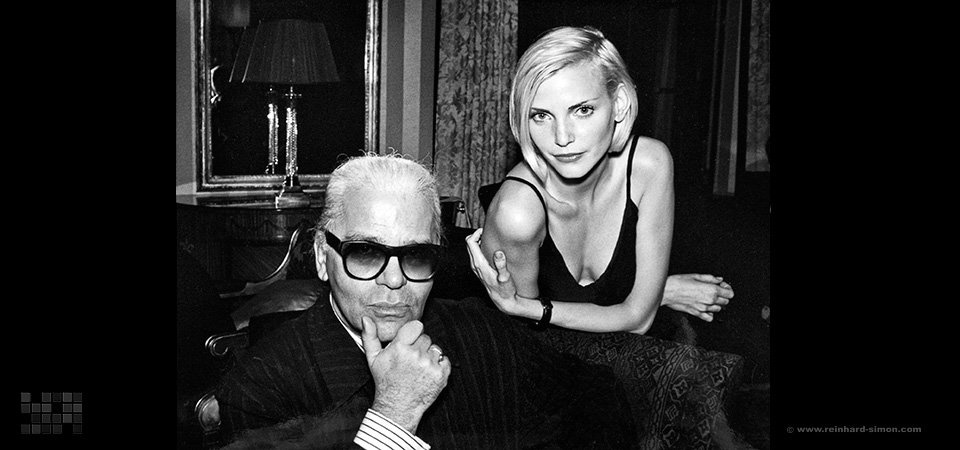 Karl Lagerfeld und Nadja Auermann für die Welt